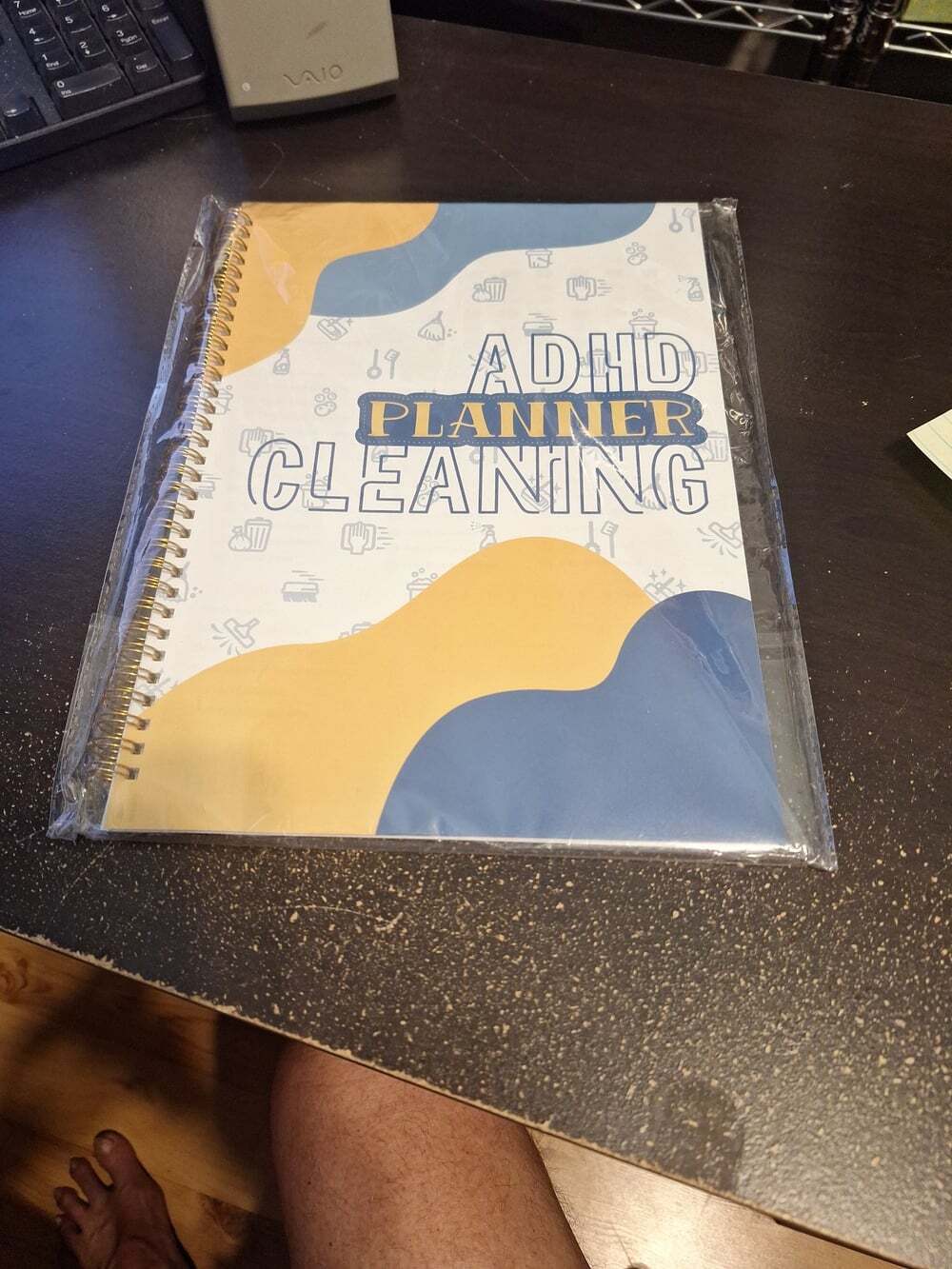 ADHD Cleaning Planner Spiral Bound Notebook - New in Plastic - Picture 1 of 2